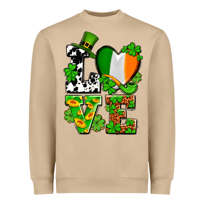 Love St. Patrick's Heavyweight Sweatshirt by OliviaCreatesArt | Teevron