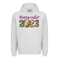 Dove Grey Happy Easter 2023 Premium Hoodie - BundleAndBundleShop