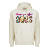 Oatmeal Heather Happy Easter 2023 Premium Hoodie - BundleAndBundleShop