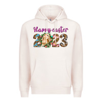 Pale Pink Happy Easter 2023 Premium Hoodie - BundleAndBundleShop