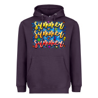 Plum Summer Summer Summer Heavyweight Hoodie - CowhideDigitalArt