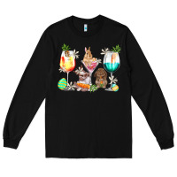 Black Easter wine glasses Easter Day Long Sleeve Tee - HowdyJamesFarm