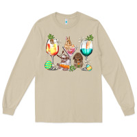 Mushroom Easter wine glasses Easter Day Long Sleeve Tee - HowdyJamesFarm