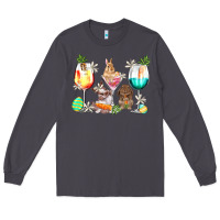 Smoke Easter wine glasses Easter Day Long Sleeve Tee - HowdyJamesFarm