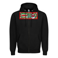 Black christmas vibes only Zipper Hoodie - BundleAndBundleShop