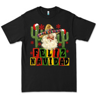 Black feliz navidad mexican santa Premium Tee - MaliasSmallBusiness
