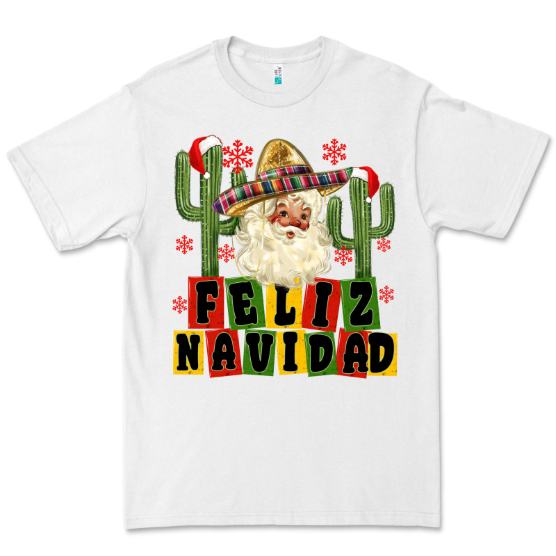 Feliz Navidad Mexican Santa Premium Tee by MaliasSmallBusiness | Teevron