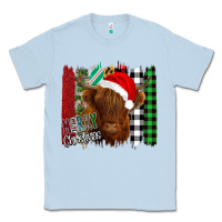 Dusty Blue Merry Christmas Cow Classic Tee - Bettercallsaul