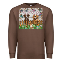 Chestnut Easter Dog Premium Sweatshirt - CowhideDigitalArt