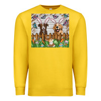 Lemon Easter Dog Premium Sweatshirt - CowhideDigitalArt