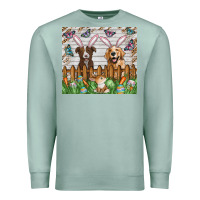 Seafoam Easter Dog Premium Sweatshirt - CowhideDigitalArt