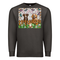 Smoke Easter Dog Premium Sweatshirt - CowhideDigitalArt
