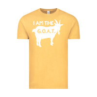 Vintage Mustard i am the g.o.a.t. greatest of all time athletics g Vintage Tee - tuanDangUi