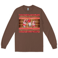 Chestnut valentines day gnomes leopard Long Sleeve Tee - Jasminsmagicworld