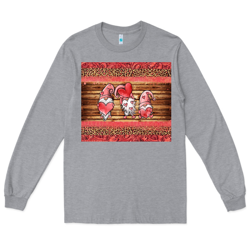 Valentines Day Gnomes Leopard Long Sleeve Tee by Jasminsmagicworld | Teevron