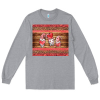 Heather Grey valentines day gnomes leopard Long Sleeve Tee - Jasminsmagicworld