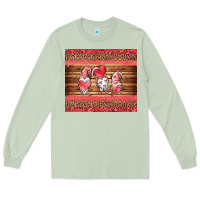 Matcha valentines day gnomes leopard Long Sleeve Tee - Jasminsmagicworld