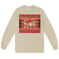Mushroom valentines day gnomes leopard Long Sleeve Tee - Jasminsmagicworld