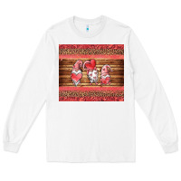 White valentines day gnomes leopard Long Sleeve Tee - Jasminsmagicworld