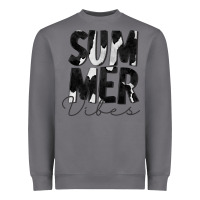 Storm Summer Vibes Black White Cowhide Heavyweight Sweatshirt - CowCowDesign