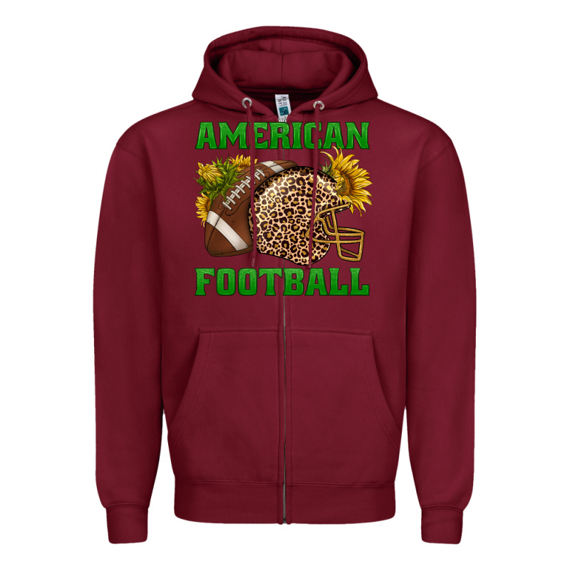 American Football Zipper Hoodie by BundleAndBundleShop | Teevron