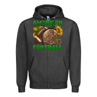 Charcoal Heather american football Zipper Hoodie - BundleAndBundleShop
