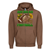 Chestnut american football Zipper Hoodie - BundleAndBundleShop