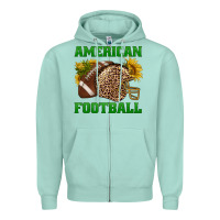 Seafoam american football Zipper Hoodie - BundleAndBundleShop