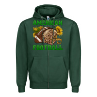 Sports Green american football Zipper Hoodie - BundleAndBundleShop