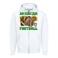 White american football Zipper Hoodie - BundleAndBundleShop