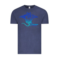 Vintage Denim Cancun Sea Stingray Mexico Matching Family Vacatio Vintage Tee - tuanDangUi