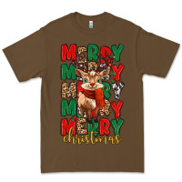 Cacao merry christmas reindeer Premium Tee - MaliasSmallBusiness