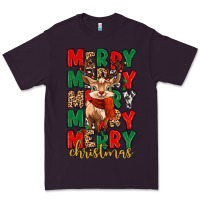 Merry Christmas Reindeer Premium Tee | Teevron