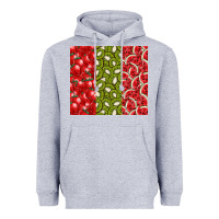 Heather Grey summer fruits Heavyweight Hoodie - CowhideDigitalArt