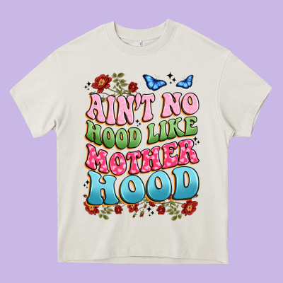Ain't No Hood Like Mother Hood Heavy Core Tee Designed By Jahusdesignshop