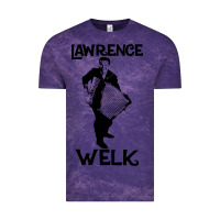 Cloud Purple lawrence welk   name   the black stencil Vintage Tee - tuanDangUi