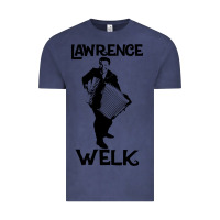Vintage Denim lawrence welk   name   the black stencil Vintage Tee - tuanDangUi