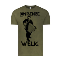 Vintage Olive lawrence welk   name   the black stencil Vintage Tee - tuanDangUi