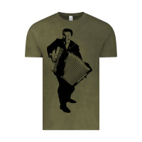 Vintage Olive lawrence welk   no name   the black stencil Vintage Tee - tuanDangUi