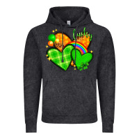 Vintage Black st patricks day hearts png Vintage Hoodie - NancyCooperArtShop
