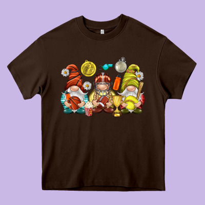 Sports Gnomies Heavy Core Tee Designed By Nancycooperartshop