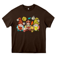 Chocolate Brown sports gnomies Heavy Core Tee - NancyCooperArtShop