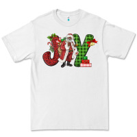 White Joy Black Santa Premium Tee - MaliasSmallBusiness