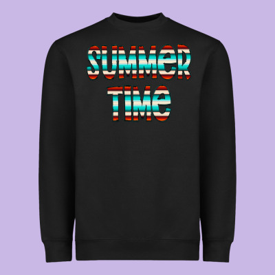 Summer Time Serape Doodle Heavyweight Sweatshirt Designed By Cowcowdesign