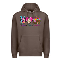 Coffee Peace Love Easter Premium Hoodie - BundleAndBundleShop