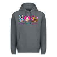 Rock Peace Love Easter Premium Hoodie - BundleAndBundleShop