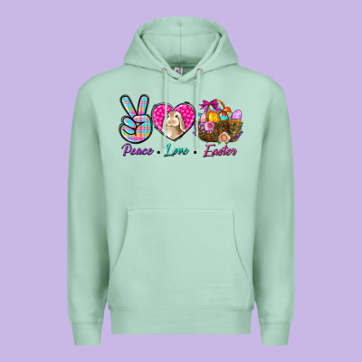 Peace Love Easter Premium Hoodie Designed By Bundleandbundleshop