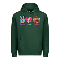 Sports Green Peace Love Easter Premium Hoodie - BundleAndBundleShop