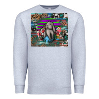 Heather Grey easter Premium Sweatshirt - CowhideDigitalArt
