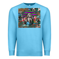 Ocean Blue easter Premium Sweatshirt - CowhideDigitalArt